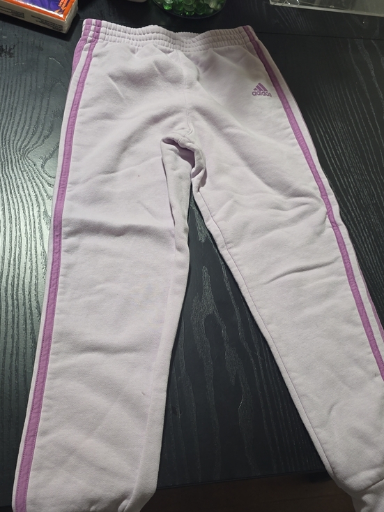 adidas Other - adidas Girls' Light Lavender Sweatpants with Purple Side Stripes